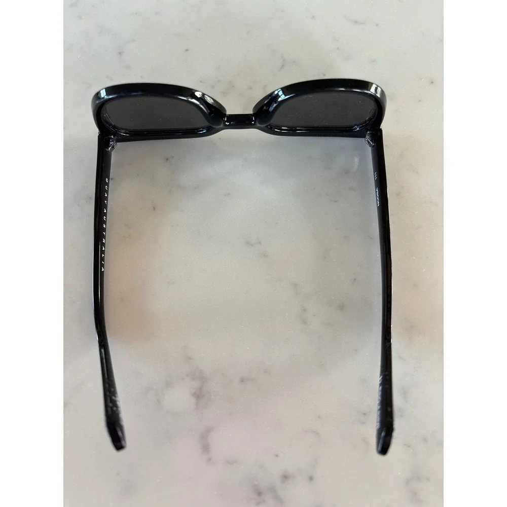 Quay Australia Noosa Sunglasses Black Cat Eye Frames 111 Womens
